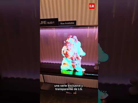 Así es un smart TV transparente 🖥 En el CES 2025 vimos de cerca el LG Signature Oled T de 77&quot;