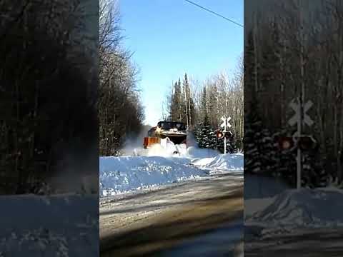 When Railroads Need To Move Snow They Call For The Snowplow! #trains #trainvideo | Jason Asselin