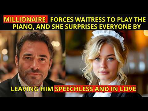 MILLIONAIRE FORCES WAITRESS TO PLAY THE PIANO, AND SHE SURPRISES EVERYONE, LEAVING HIM SPEECHLESS...