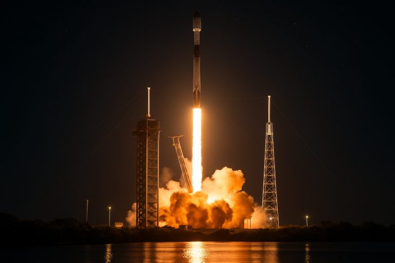 Lancio di Mezzanotte di SpaceX: Missione SiriusXM SXM-10 per Illumire la Notte sulla Costa della Florida