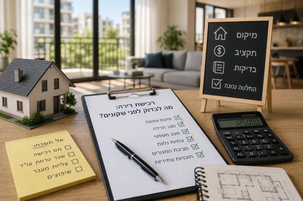 איך לבחור דירה לרכישה בצורה נכונה