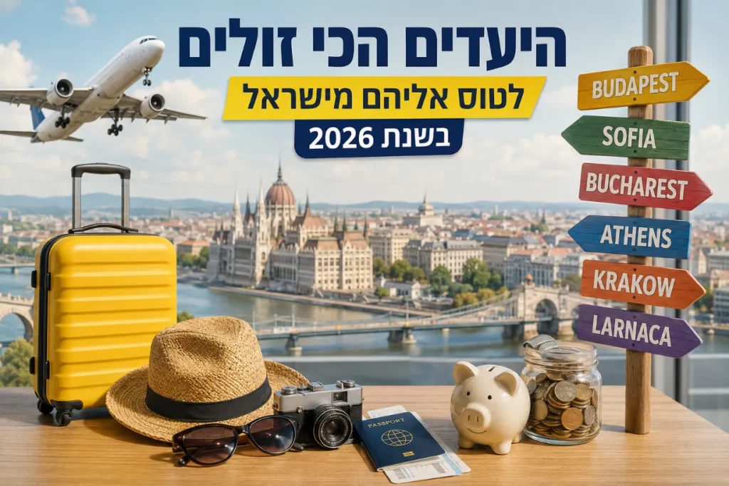 היעדים הזולים ביותר לשנת 2026