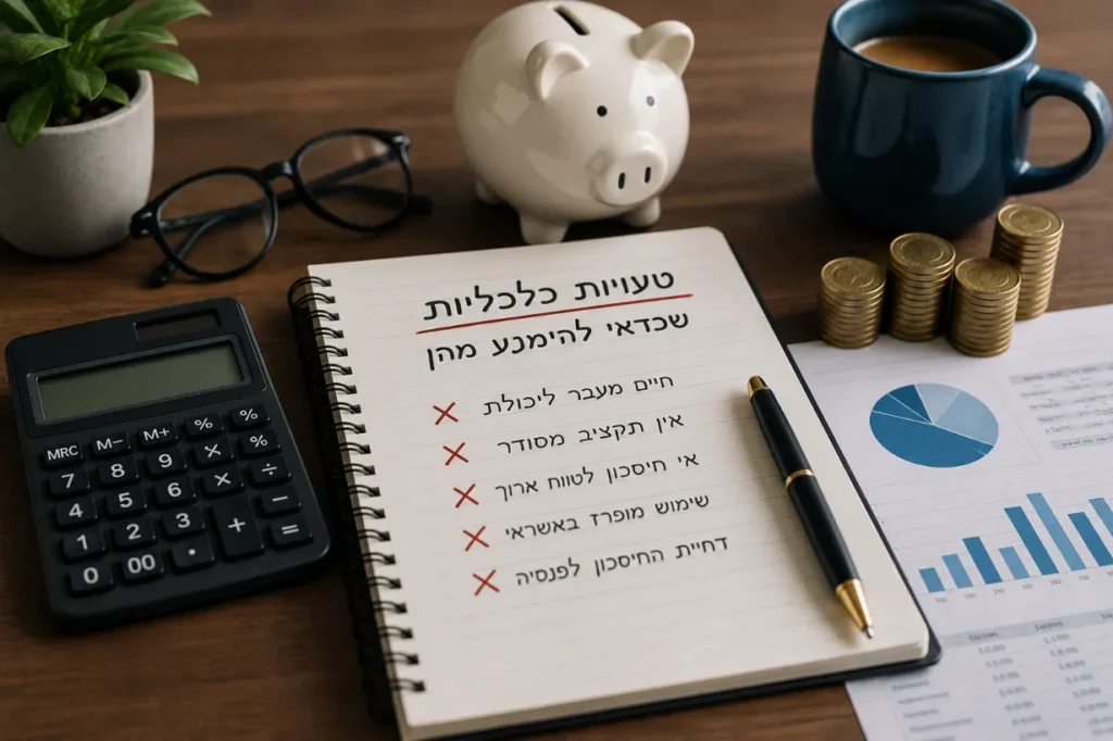 טעויות כלכליות שכדאי להימנע מהן