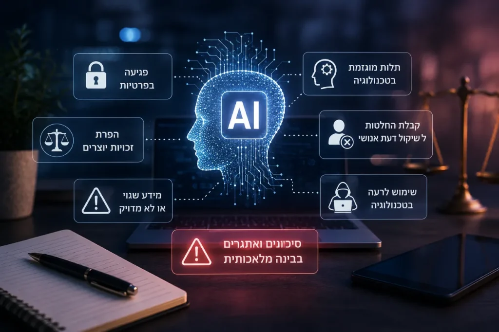 סיכוני בינה מלאכותית בטכנולוגיה מתקדמת